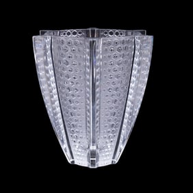 LALIQUE LARGE 'PROVENCE RAYONS' CRYSTAL VASE