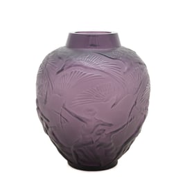 LALIQUE FOR PATRICK HELLMANN 'ARCHERS' VASE