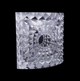 MARIO BOTTA FOR LALIQUE CRYSTAL 'GEO' VASE, 26/250