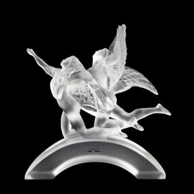 LALIQUE COLORLESS 'EDEN' CRYSTAL SCULPTURE, 75/99