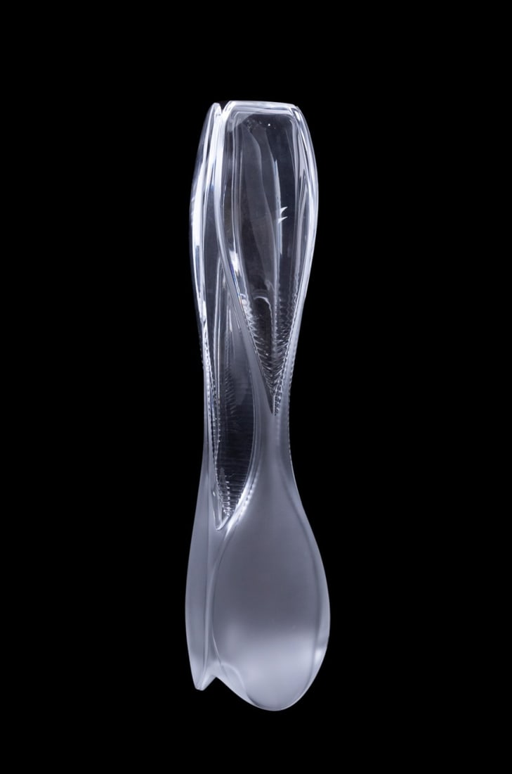 ZAHA HADID FOR LALIQUE 'VISIO' CRYSTAL VASE (1 of 6)