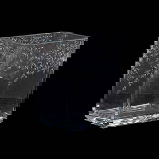 KENZO TAKADA FOR BACCARAT 'LIGHTS OF ASIA' VASE: Kenzo Takada (Japanese, 1939-2020) for Baccarat (French, founded 1764), contemporary. Edo collection numbered edition colorless "Lights of Asia" crystal vase, appropriately marked and numbered 68. Pro