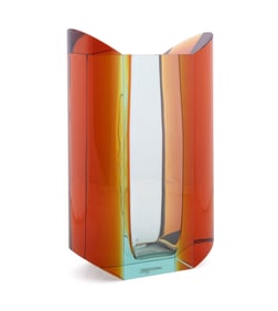 JIRI SUHAJEK FOR MOSER 'WINGS' VASE, 11/300