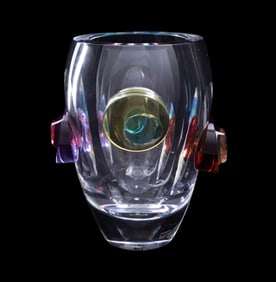 RENE ROUBICEK FOR MOSER 'GALAXY' VASE, 6/30