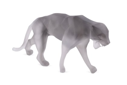 RICHARD ORLINSKI FOR DAUM 'WILD PANTHER' SCULPTURE