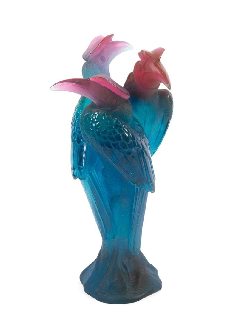 DAUM 'CALAO' PATE DE VERRE SCULPTURE (1 of 8)