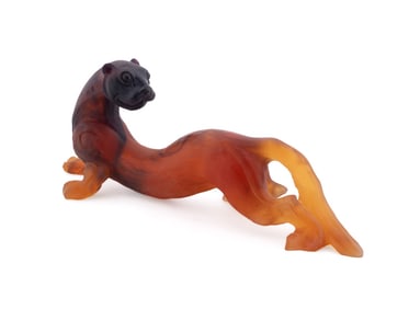 DAUM LARGE 'AMAZING FERRET' SCULPTURE, 26/288