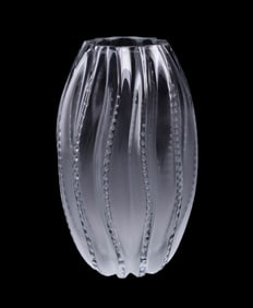 LALIQUE COLORLESS 'MEDUSA' CRYSTAL VASE