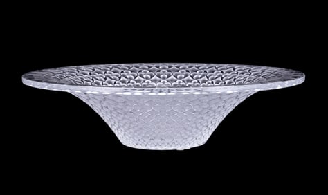 LALIQUE COLORLESS 'VENEZIA' CRYSTAL CENTER BOWL