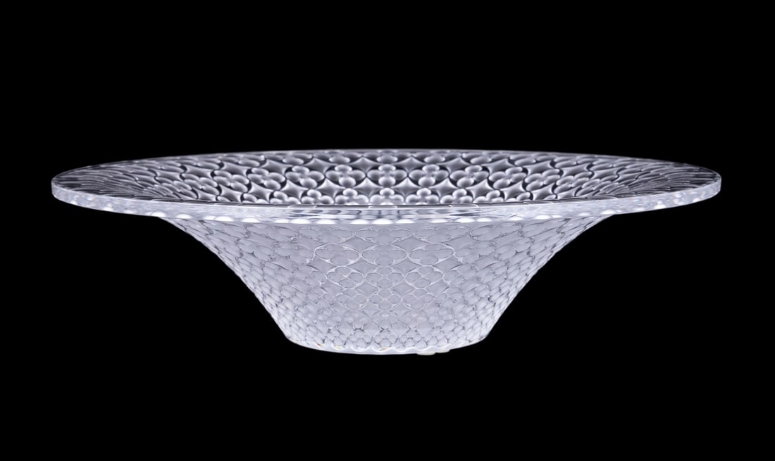 LALIQUE COLORLESS 'VENEZIA' CRYSTAL CENTER BOWL (1 of 7)