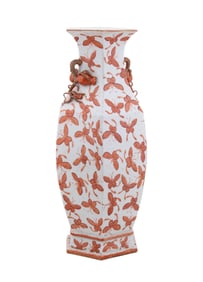 CHINESE PORCELAIN BUTTERFLIES VASE