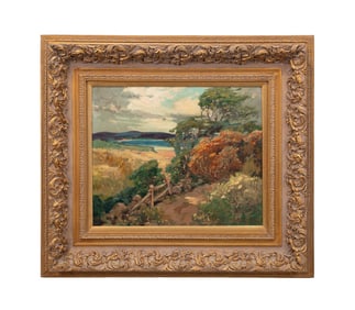 JOSEPH BIRREN 'WIND BLOWN TREES' IMPRESSIONIST OIL