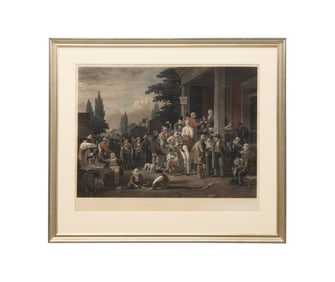 'THE COUNTY ELECTION' ENGRAVING, AFTER BINGHAM