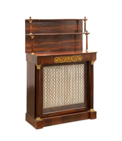 REGENCY BRASS INLAID ROSEWOOD CHIFFONIER, C. 1820