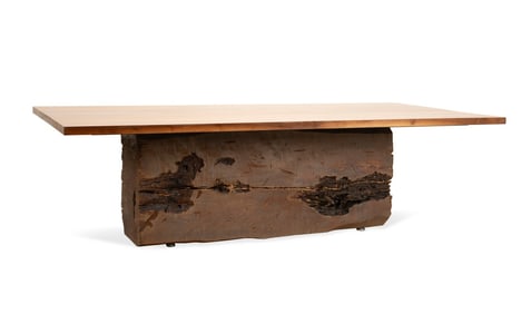 AMERICAN RUSTIC RECLAIMED WOOD DINING TABLE