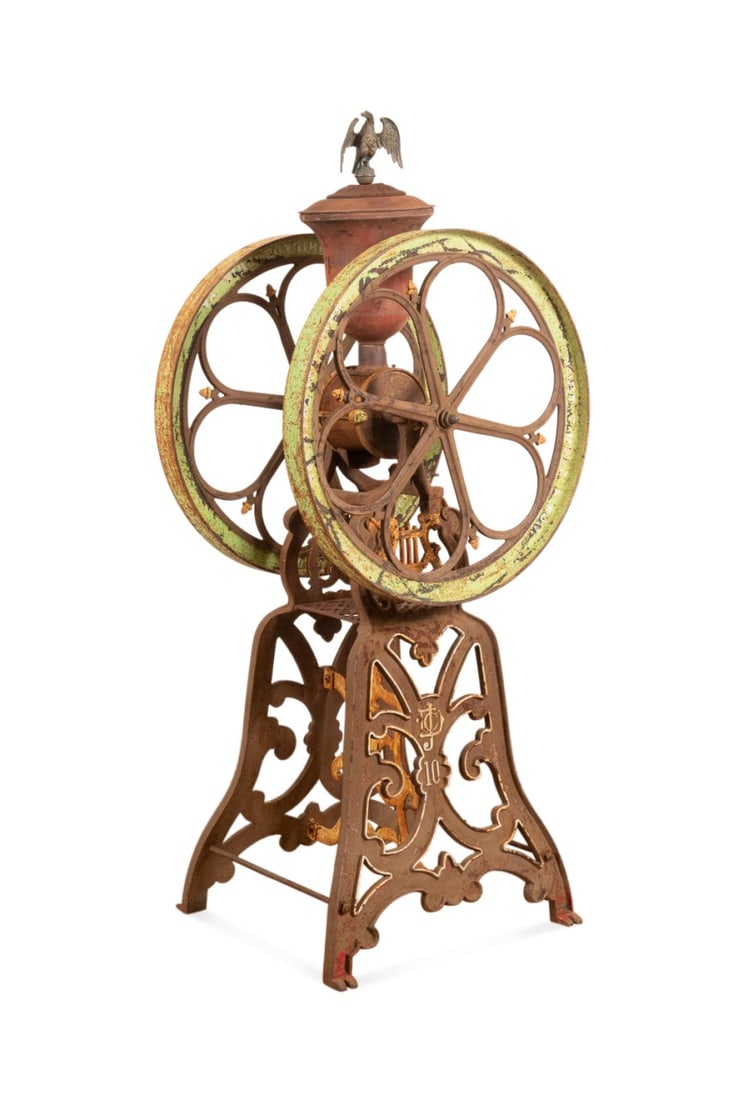 JOHN C. DELL AND SON #10 COFFEE GRINDER ON A STAND (1 of 13)