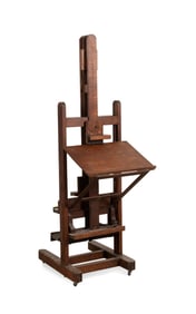 VINTAGE OAK DOUBLE STUDIO EASEL