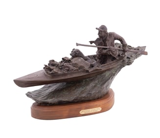 W. KOELPIN SR 'WINNEBAGO...' 1993 BRONZE SCULPTURE