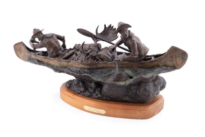 WILLIAM KOELPIN SR 'BEAR COUNTRY' BRONZE SCULPTURE