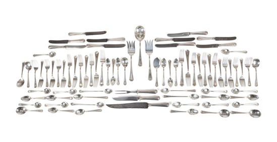 DURGIN, 79 PIECES OF 'COLFAX' STERLING FLATWARE