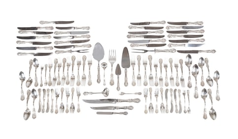 REED & BARTON 'FRANCIS I' 89 PC STERLING FLATWARE