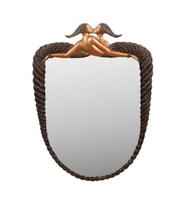 ERTE, 'NARCISSISM' BRONZE MIRROR, 60/250