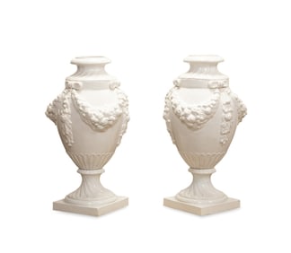 PAIR OF LARGE ITALIAN NEOSCLASSICAL STYLE URNS