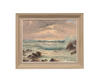 GUIDO ODIERNA, STORM AT SEA, C. 1967 OIL ON CANVAS