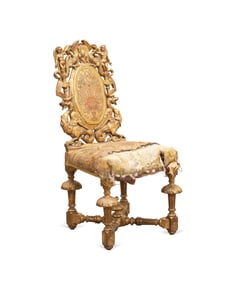 19TH C. ITALIAN RENAISSANCE REVIVAL SIDE CHAIR
