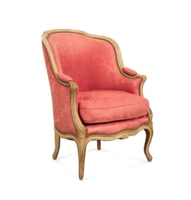 LOUIS XV STYLE CREAM FINISHED GONDOLA BERGERE