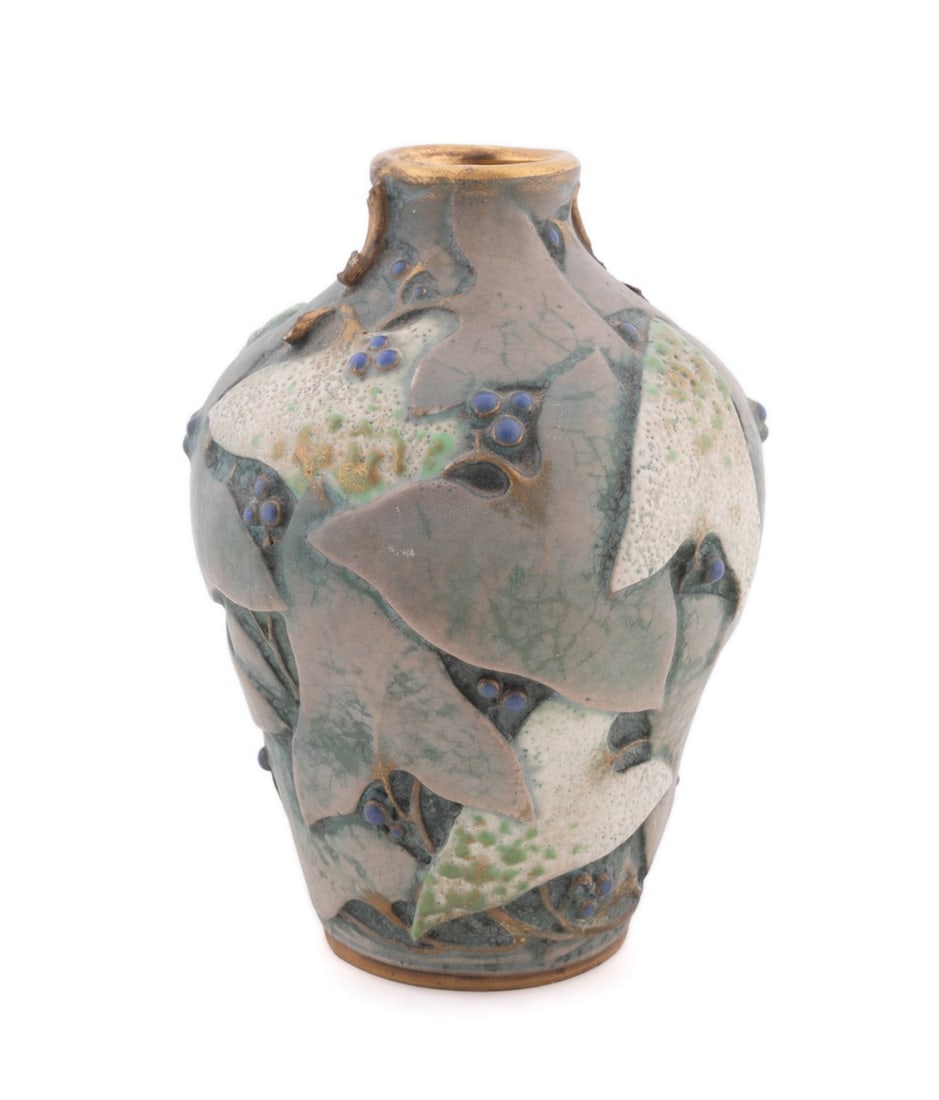 PAUL DACHSEL JUGENDSTIL AMPHORA CERAMIC VASE (1 of 7)