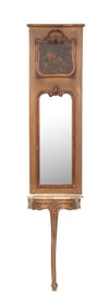 ROCOCO STYLE TRUMEAU MIRROR & CONSOLE TABLE