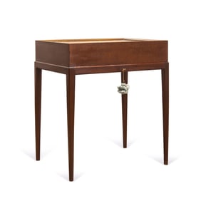 GORDON RUSSELL FOR BOEHM CURIO TABLE & SIX FLOWERS