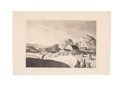 DALE NICHOLS 'THE GOLDEN HARVEST' 1948 LITHOGRAPH