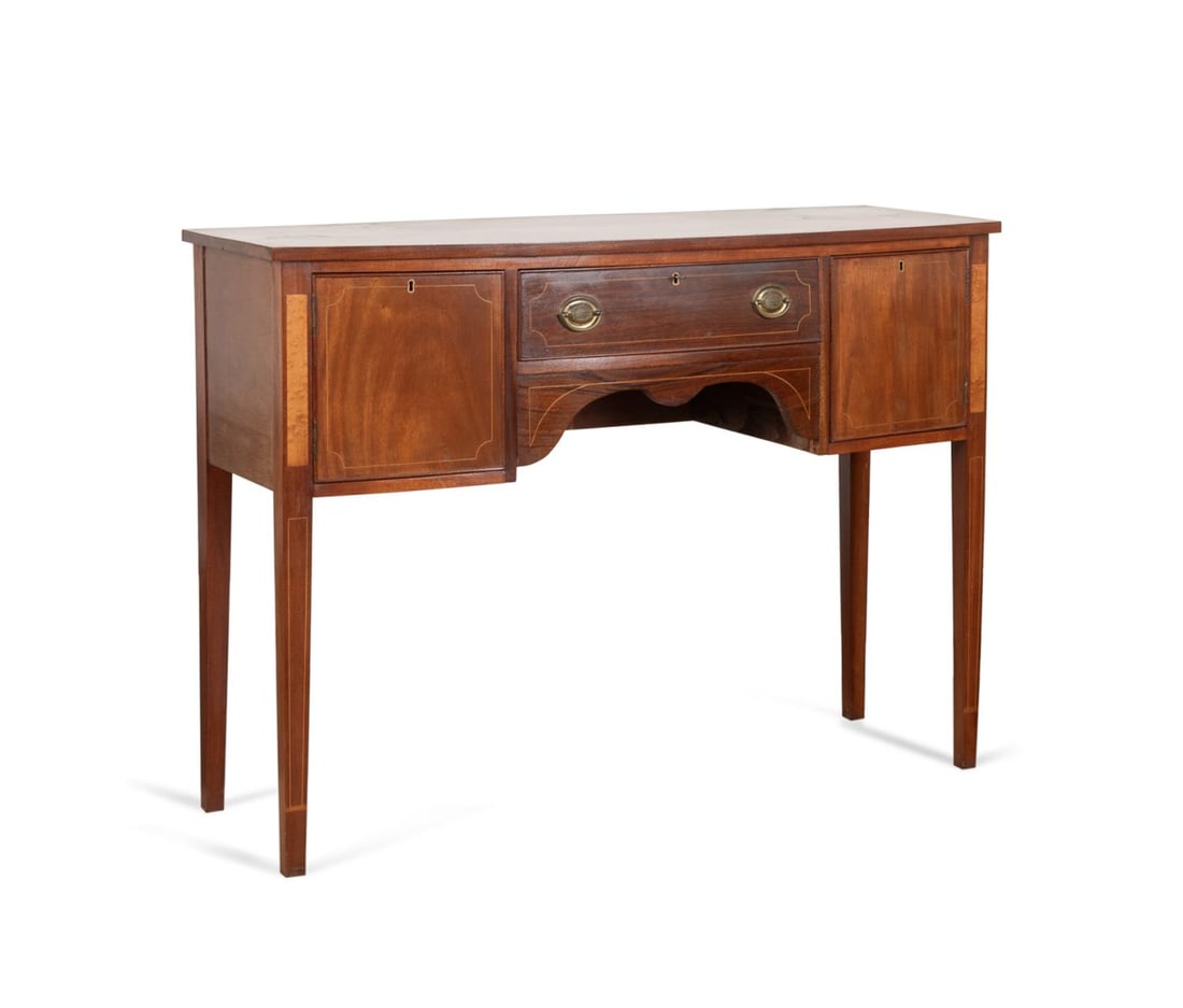 HEPPLEWHITE STYLE MAHOGANY INLAID SIDEBOARD (1 of 7)