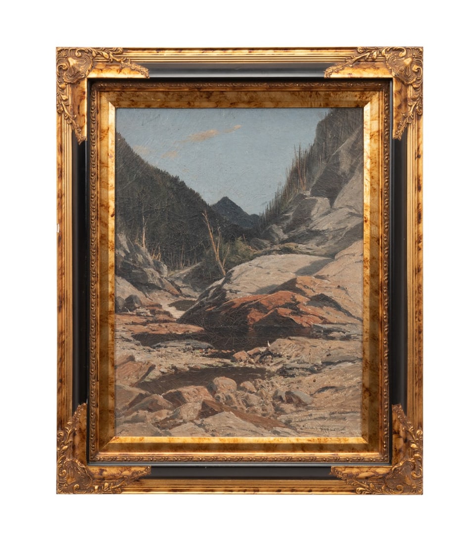 WILLIAM H. WEISMAN, ROCKY MOUNTAIN LANDSCAPE, OIL (1 of 5)
