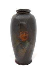 A. DUNLAVY 'REMBRANDT' ROZANE VASE BY ROSEVILLE