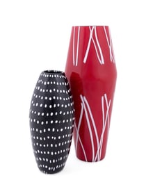 VENINI, TWO VASES INCLUDING CARLO SCARPA