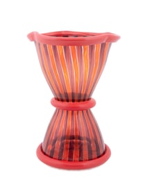ELENA CUTOLO FOR VENINI 'ROSA TEA' VASE, 2004-8/9