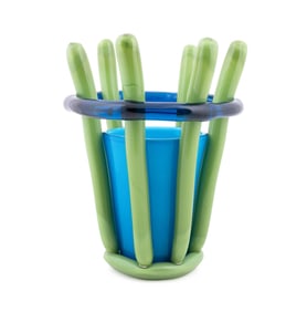 ELENA CUTOLO FOR VENINI 'BAMBU' GLASS VASE, 5/9