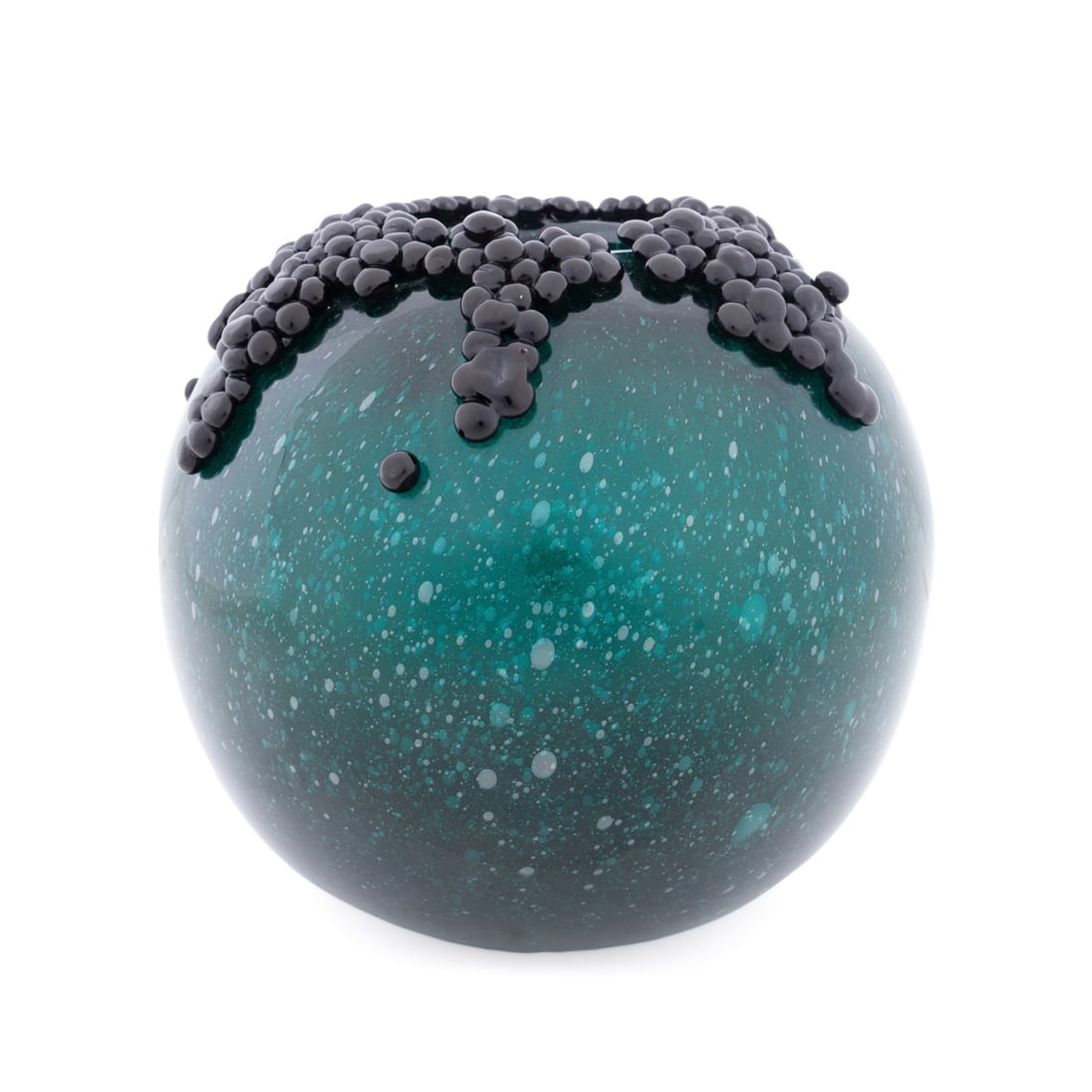 GAE AULENTI FOR VENINI 'MIRTILLO' GREEN VASE, 5/99 (1 of 6)