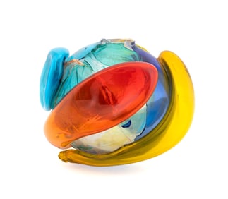 VENINI FOR MOSS GALLERY ART GLASS VESSEL, 2003