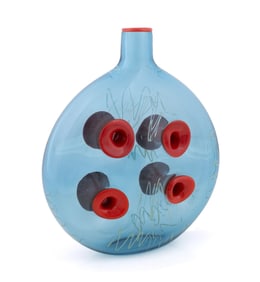 FULVIO BIANCONI FOR VENINI 'FORATO' VASE, 2003