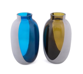 EMMANUEL BABLED FOR VENINI, TWO 'KOORI' VASES