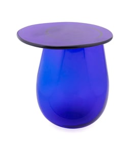 KONSTANTIN GRCIC FOR VENINI 'BLOW' BLUE END TABLE
