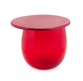 KONSTANTIN GRCIC FOR VENINI 'BLOW' RED END TABLE