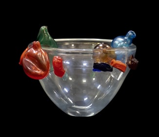 MARIO BELLINI FOR VENINI 'CHIMERA' GLASS VASE, 1/1