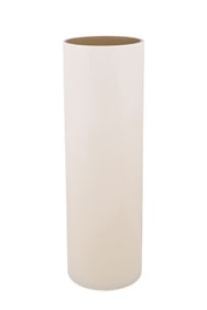 VENINI LARGE CASED BEIGE CYLINDER VASE, 2003