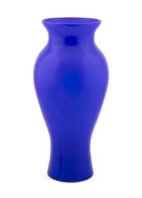 BAROVIER & TOSO, LARGE BLUE 'MONTENAPOLEONE' VASE