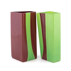 BAROVIER & TOSO, PAIR OF 'TRUMAN CAPOTE' VASES